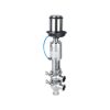 double seat shut off valve with positioner